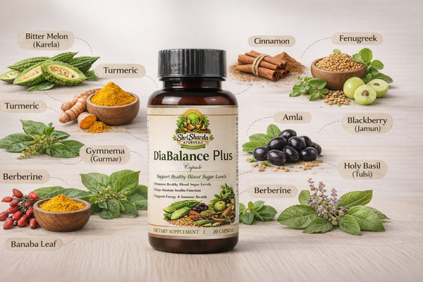 Shri Sharda Ayurveda - Ayurvedic Sugar Balance Formula (30 Capsules)